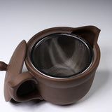 JINSUI Tokoname ware Teapot 250 ml - Pelican series - Brown / 人水 常滑急須