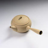 JINSUI Tokoname ware Teapot 250 ml - TOKI Hira series - Kinari / 人水 常滑急須