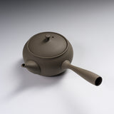 JINSUI Tokoname ware Teapot 250 ml - TOKI Hira series - Shirohai / 人水 常滑急須