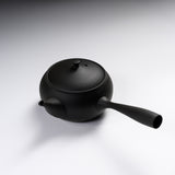 JINSUI Tokoname ware Teapot 250 ml - TOKI Hira series - Sumikuro / 人水 常滑急須