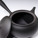JINSUI Tokoname ware Teapot 250 ml - TOKI Hira series - Sumikuro / 人水 常滑急須