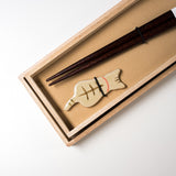 Japanese Chopstick Gift Set - Yellow Cat / ギフト箸セット