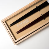 Japanese Chopstick Gift Set - Wakasa Lacquered Abalone Shell / ギフト箸セット