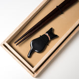 Japanese Chopstick Gift Set - Black Cat / ギフト箸セット