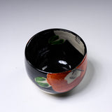 Japanese Hand painted Yunomi Tea Cup - Camellia
