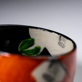 Japanese Hand painted Yunomi Tea Cup - Camellia