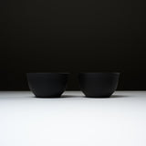 JINSUI Tokoname ware Pair Tea Cup - Black /人水 常滑 ティーカップ