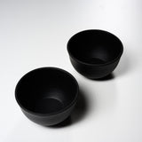 JINSUI Tokoname ware Pair Tea Cup - Black /人水 常滑 ティーカップ