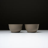 JINSUI Tokoname ware Pair Tea Cup - Grey /人水 常滑 ティーカップ