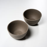 JINSUI Tokoname ware Pair Tea Cup - Grey /人水 常滑 ティーカップ