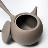 JINSUI Tokoname ware Teapot - TOKI Round series - Shirohai 290 ml / 人水 常滑急須