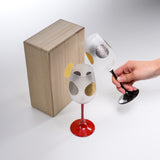 Jitsu-Getsu Pair Stem Glass with Gift Box / 日月 ペアワイングラス