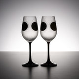Jitsu-Getsu Pair Stem Glass with Gift Box / 日月 ペアワイングラス