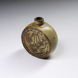 KASHIWA Seto Ware - Vase - Round Bird / 瀬戸焼 かしわ窯