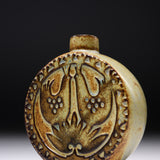 KASHIWA Seto Ware - Vase - Round Bird / 瀬戸焼 かしわ窯