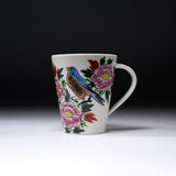 Kutani Ware Large Mug Cup - Bird with Flower - 520 ml / 九谷焼 マグカップ