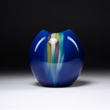 Kutani ware Shibata Hiroshi Premium Round Vase - Saiyu / 九谷焼 花瓶
