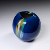 Kutani ware Shibata Hiroshi Premium Round Vase - Saiyu / 九谷焼 花瓶