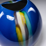 Kutani ware Shibata Hiroshi Premium Round Vase - Saiyu / 九谷焼 花瓶