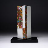 Kutani Ware Flower Vase with Tray - Hanazume Flowers / 九谷焼 花瓶