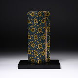 Kutani Ware Flower Vase with Tray - Aochibu / 九谷焼 花瓶