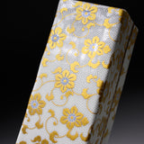 Kutani Ware Flower Vase with Tray - Shirochibu / 九谷焼 花瓶