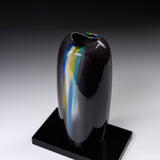 Kutani Ware Shibata Hiroshi Premium Flower Vase - Purple Yusai / 九谷焼 花瓶