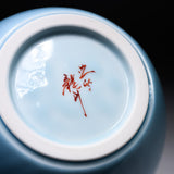 Kutani Ware Oval Vase - Kingfisher on Willow / 九谷焼 花瓶