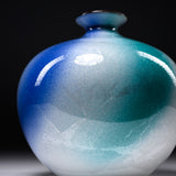 Kutani ware Premium Vase - Ginsai Silver Leaf / 九谷焼 花瓶