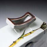 Kutani Ware Vase - Kingfisher by the Riverside / 九谷焼 花瓶