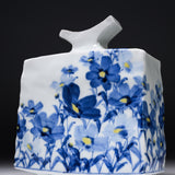 Kutani ware Premium Vase - Cosmos Flower / 九谷焼 花瓶