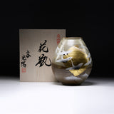 Kutani Ware Vase - Flying Cranes / 九谷焼 花瓶