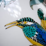 Kutani Ware Vase - Kingfishers and Camellia / 九谷焼 花瓶