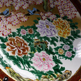 Premium Kutani ware  Decorative Plate - Lovebirds / 九谷焼 飾り皿 牡丹鳥