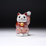 Kutani Ware Beckoning Cat Ornament "Berry"  / 九谷焼 招き猫