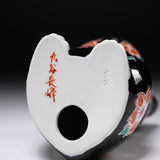 Kutani Ware Begging Cat Ornament  ”Beni” / 九谷焼 招き猫