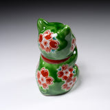 Kutani Ware Begging Cat Ornament  ”Melon” / 九谷焼 招き猫