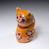 Kutani Ware Begging Cat Ornament  ”Mango” / 九谷焼 招き猫