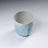 Kutani ware Yunomi Tea Cup - Ginsai Sky Blue / 九谷焼 湯呑み