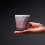 Kutani ware Yunomi Tea Cup - Ginsai Parl Pink / 九谷焼 湯呑み