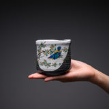 Kutani Ware Yunomi Tea Cup - Kingfisher / 九谷焼