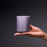 Kutani ware Yunomi Tea Cup - Ginsai Parl Purple / 九谷焼 湯呑み