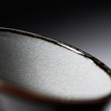 Kutani ware Sushi Yunomi Tea Cup - Camellia / 九谷焼 椿 湯呑みカップ