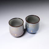Kutani ware Pair Tea Cup - Gold Leaf / 九谷焼 ペア湯呑み