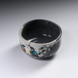 Kutani Ware Matcha Bowl - Hungry Kingfisher / 九谷焼 抹茶椀