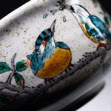 Kutani Ware Matcha Bowl - Hungry Kingfisher / 九谷焼 抹茶椀