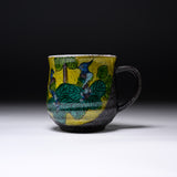 Kutani Ware Mug Cup - Yoshidaya Birds / 九谷焼 マグカップ