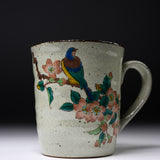 Kutani Ware Mug Cup - Iroe Bird / 九谷焼 マグカップ