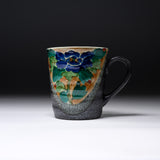 Kutani Ware Mug Cup - Yoshidaya Peony / 九谷焼 マグカップ