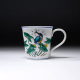 Kutani Ware Mug - Hungry Kingfisher / 九谷焼 マグカップ
